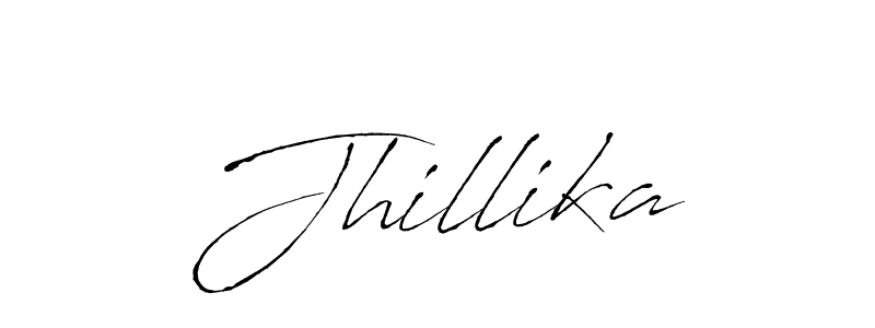 Create a beautiful signature design for name Jhillika. With this signature (Antro_Vectra) fonts, you can make a handwritten signature for free. Jhillika signature style 6 images and pictures png