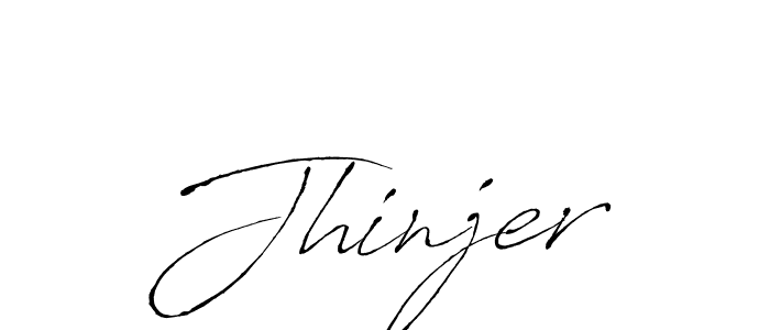 Design your own signature with our free online signature maker. With this signature software, you can create a handwritten (Antro_Vectra) signature for name Jhinjer. Jhinjer signature style 6 images and pictures png