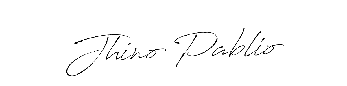 Create a beautiful signature design for name Jhino Pablio. With this signature (Antro_Vectra) fonts, you can make a handwritten signature for free. Jhino Pablio signature style 6 images and pictures png