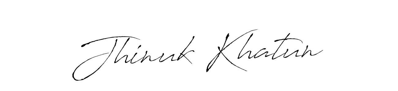 This is the best signature style for the Jhinuk Khatun name. Also you like these signature font (Antro_Vectra). Mix name signature. Jhinuk Khatun signature style 6 images and pictures png