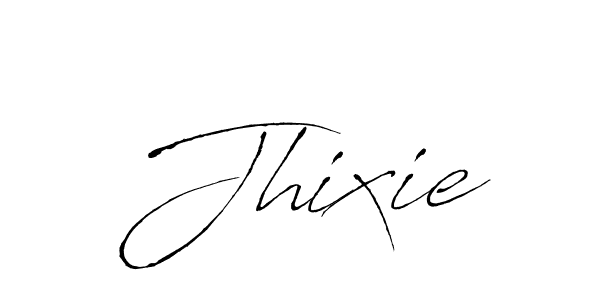 Design your own signature with our free online signature maker. With this signature software, you can create a handwritten (Antro_Vectra) signature for name Jhixie. Jhixie signature style 6 images and pictures png