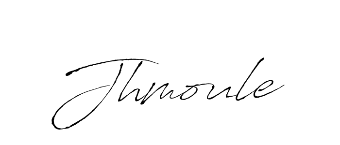 Create a beautiful signature design for name Jhmoule. With this signature (Antro_Vectra) fonts, you can make a handwritten signature for free. Jhmoule signature style 6 images and pictures png