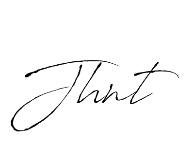 Design your own signature with our free online signature maker. With this signature software, you can create a handwritten (Antro_Vectra) signature for name Jhnt. Jhnt signature style 6 images and pictures png