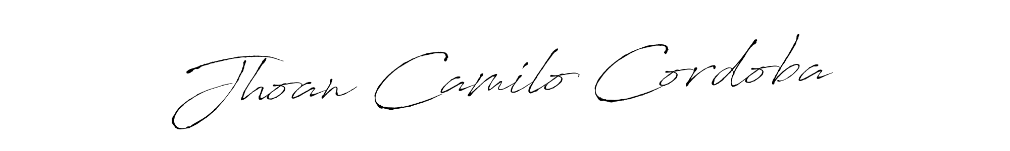 Make a short Jhoan Camilo Cordoba signature style. Manage your documents anywhere anytime using Antro_Vectra. Create and add eSignatures, submit forms, share and send files easily. Jhoan Camilo Cordoba signature style 6 images and pictures png