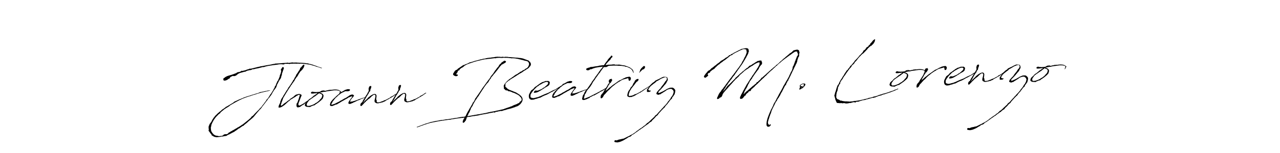 How to Draw Jhoann Beatriz M. Lorenzo signature style? Antro_Vectra is a latest design signature styles for name Jhoann Beatriz M. Lorenzo. Jhoann Beatriz M. Lorenzo signature style 6 images and pictures png