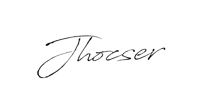 It looks lik you need a new signature style for name Jhocser. Design unique handwritten (Antro_Vectra) signature with our free signature maker in just a few clicks. Jhocser signature style 6 images and pictures png