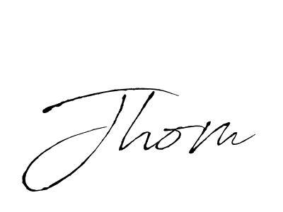 if you are searching for the best signature style for your name Jhom. so please give up your signature search. here we have designed multiple signature styles  using Antro_Vectra. Jhom signature style 6 images and pictures png