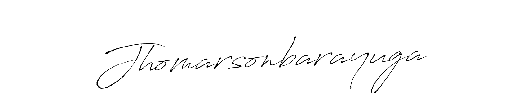 Make a beautiful signature design for name Jhomarsonbarayuga. With this signature (Antro_Vectra) style, you can create a handwritten signature for free. Jhomarsonbarayuga signature style 6 images and pictures png