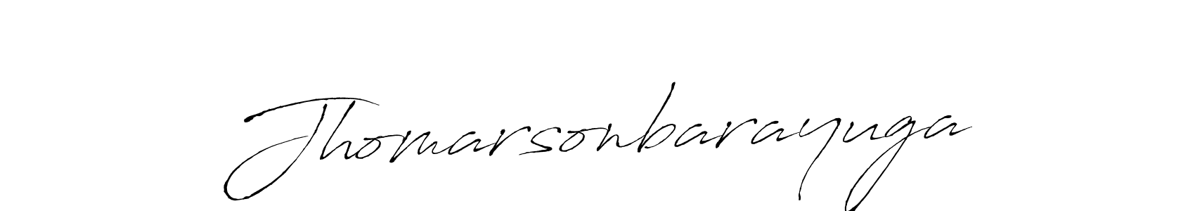 Make a beautiful signature design for name Jhomarsonbarayuga. With this signature (Antro_Vectra) style, you can create a handwritten signature for free. Jhomarsonbarayuga signature style 6 images and pictures png