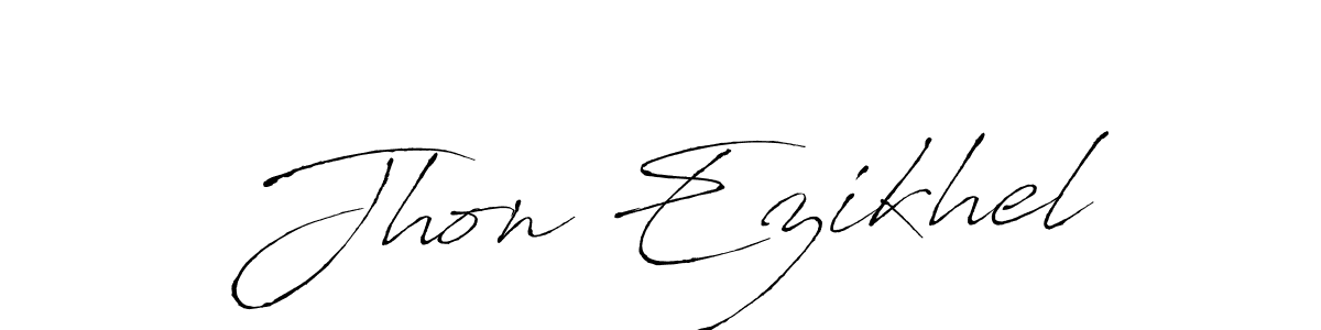 Create a beautiful signature design for name Jhon Ezikhel. With this signature (Antro_Vectra) fonts, you can make a handwritten signature for free. Jhon Ezikhel signature style 6 images and pictures png