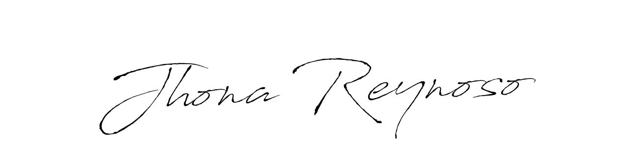 How to make Jhona Reynoso name signature. Use Antro_Vectra style for creating short signs online. This is the latest handwritten sign. Jhona Reynoso signature style 6 images and pictures png