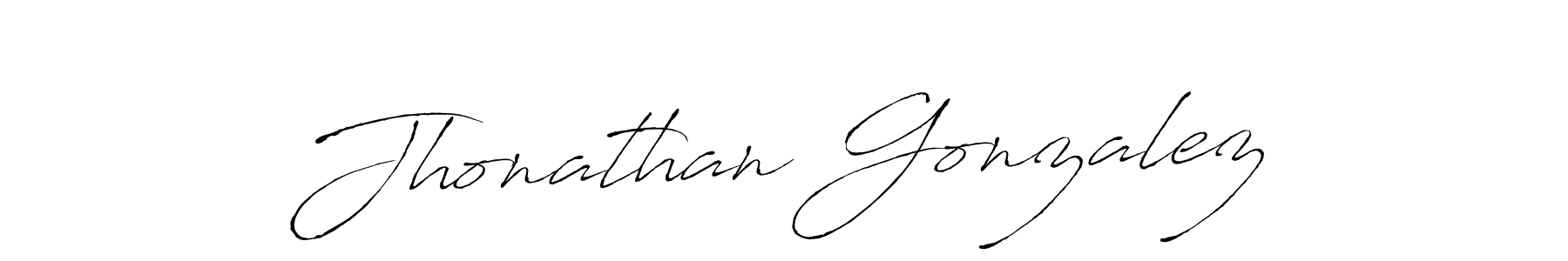 Jhonathan Gonzalez stylish signature style. Best Handwritten Sign (Antro_Vectra) for my name. Handwritten Signature Collection Ideas for my name Jhonathan Gonzalez. Jhonathan Gonzalez signature style 6 images and pictures png