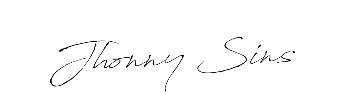 Also we have Jhonny Sins name is the best signature style. Create professional handwritten signature collection using Antro_Vectra autograph style. Jhonny Sins signature style 6 images and pictures png