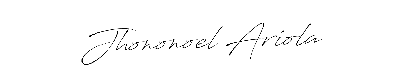 How to make Jhononoel Ariola name signature. Use Antro_Vectra style for creating short signs online. This is the latest handwritten sign. Jhononoel Ariola signature style 6 images and pictures png