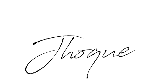 How to make Jhoque signature? Antro_Vectra is a professional autograph style. Create handwritten signature for Jhoque name. Jhoque signature style 6 images and pictures png
