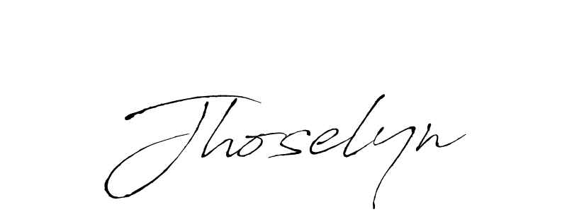 Use a signature maker to create a handwritten signature online. With this signature software, you can design (Antro_Vectra) your own signature for name Jhoselyn. Jhoselyn signature style 6 images and pictures png