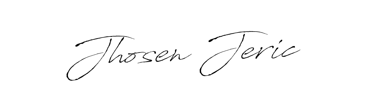 It looks lik you need a new signature style for name Jhosen Jeric. Design unique handwritten (Antro_Vectra) signature with our free signature maker in just a few clicks. Jhosen Jeric signature style 6 images and pictures png