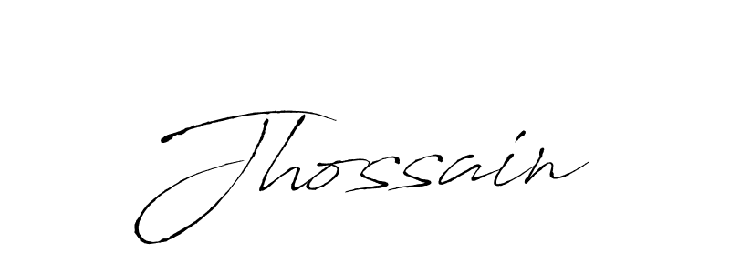 Create a beautiful signature design for name Jhossain. With this signature (Antro_Vectra) fonts, you can make a handwritten signature for free. Jhossain signature style 6 images and pictures png