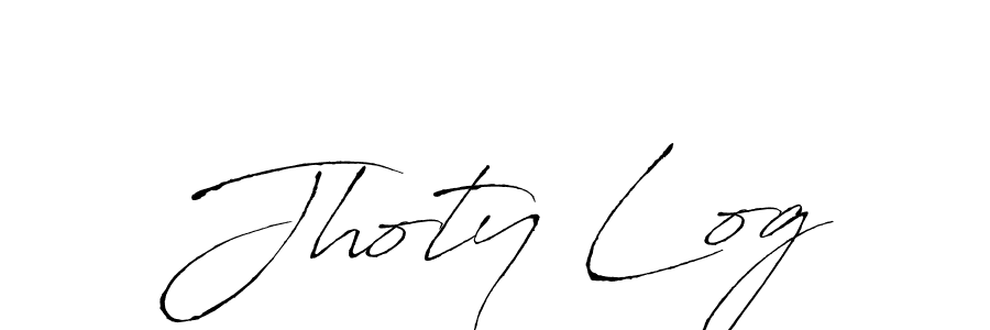 Jhoty Log stylish signature style. Best Handwritten Sign (Antro_Vectra) for my name. Handwritten Signature Collection Ideas for my name Jhoty Log. Jhoty Log signature style 6 images and pictures png