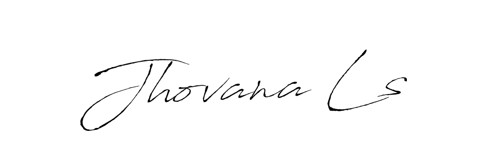 The best way (Antro_Vectra) to make a short signature is to pick only two or three words in your name. The name Jhovana Ls include a total of six letters. For converting this name. Jhovana Ls signature style 6 images and pictures png