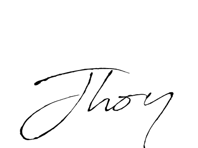 Make a beautiful signature design for name Jhoy. With this signature (Antro_Vectra) style, you can create a handwritten signature for free. Jhoy signature style 6 images and pictures png