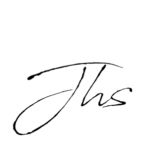 You should practise on your own different ways (Antro_Vectra) to write your name (Jhs) in signature. don't let someone else do it for you. Jhs signature style 6 images and pictures png