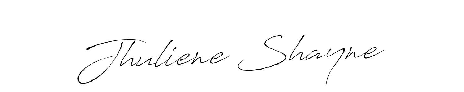 Use a signature maker to create a handwritten signature online. With this signature software, you can design (Antro_Vectra) your own signature for name Jhuliene Shayne. Jhuliene Shayne signature style 6 images and pictures png