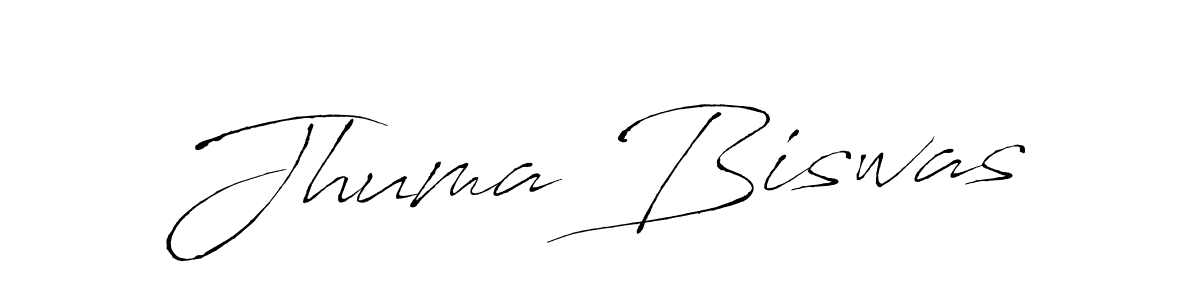 Create a beautiful signature design for name Jhuma Biswas. With this signature (Antro_Vectra) fonts, you can make a handwritten signature for free. Jhuma Biswas signature style 6 images and pictures png