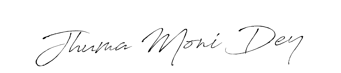 Create a beautiful signature design for name Jhuma Moni Dey. With this signature (Antro_Vectra) fonts, you can make a handwritten signature for free. Jhuma Moni Dey signature style 6 images and pictures png