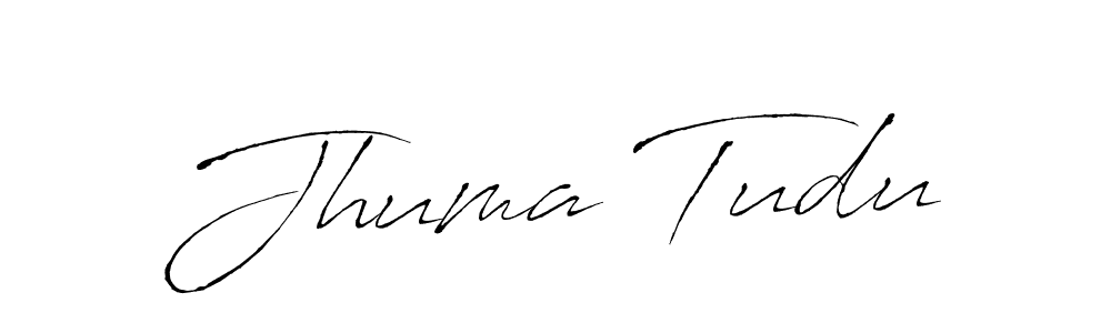 Create a beautiful signature design for name Jhuma Tudu. With this signature (Antro_Vectra) fonts, you can make a handwritten signature for free. Jhuma Tudu signature style 6 images and pictures png