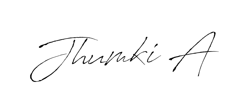 How to Draw Jhumki A signature style? Antro_Vectra is a latest design signature styles for name Jhumki A. Jhumki A signature style 6 images and pictures png