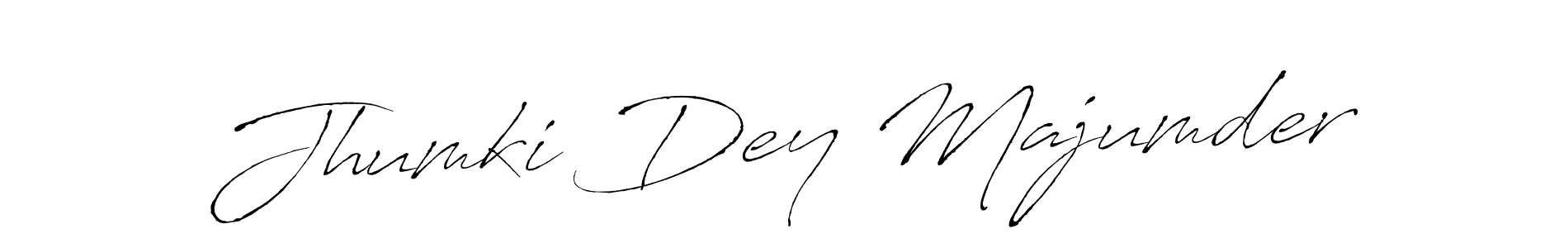 It looks lik you need a new signature style for name Jhumki Dey Majumder. Design unique handwritten (Antro_Vectra) signature with our free signature maker in just a few clicks. Jhumki Dey Majumder signature style 6 images and pictures png