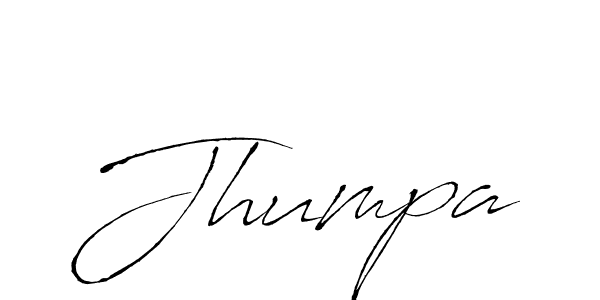 You should practise on your own different ways (Antro_Vectra) to write your name (Jhumpa) in signature. don't let someone else do it for you. Jhumpa signature style 6 images and pictures png