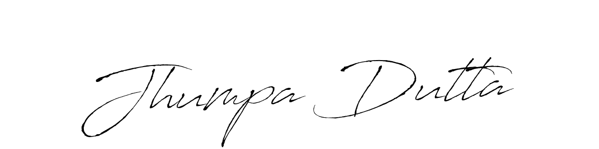 Make a beautiful signature design for name Jhumpa Dutta. With this signature (Antro_Vectra) style, you can create a handwritten signature for free. Jhumpa Dutta signature style 6 images and pictures png