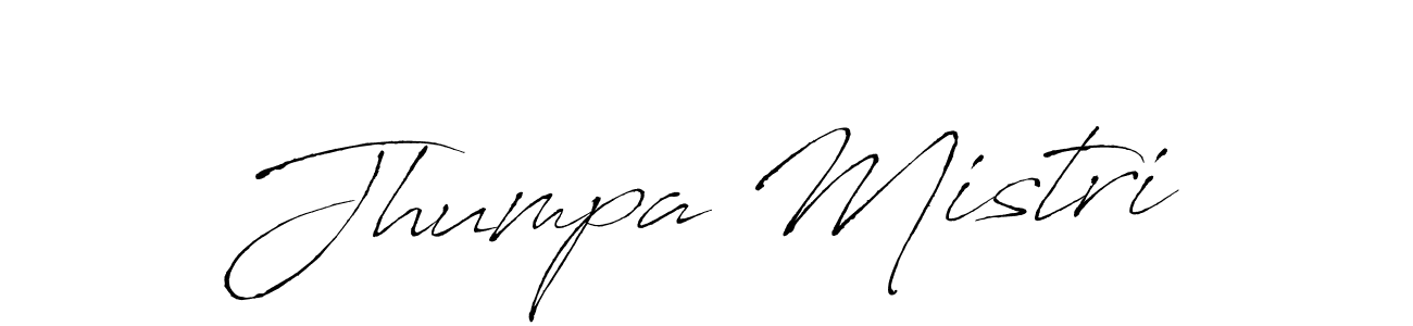 Design your own signature with our free online signature maker. With this signature software, you can create a handwritten (Antro_Vectra) signature for name Jhumpa Mistri. Jhumpa Mistri signature style 6 images and pictures png