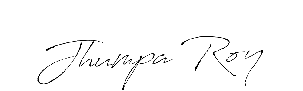 Create a beautiful signature design for name Jhumpa Roy. With this signature (Antro_Vectra) fonts, you can make a handwritten signature for free. Jhumpa Roy signature style 6 images and pictures png