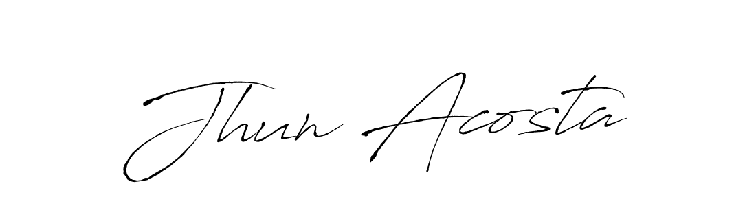 Design your own signature with our free online signature maker. With this signature software, you can create a handwritten (Antro_Vectra) signature for name Jhun Acosta. Jhun Acosta signature style 6 images and pictures png