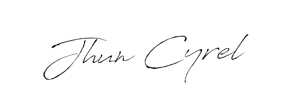 Similarly Antro_Vectra is the best handwritten signature design. Signature creator online .You can use it as an online autograph creator for name Jhun Cyrel. Jhun Cyrel signature style 6 images and pictures png