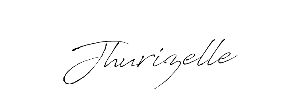 Use a signature maker to create a handwritten signature online. With this signature software, you can design (Antro_Vectra) your own signature for name Jhurizelle. Jhurizelle signature style 6 images and pictures png