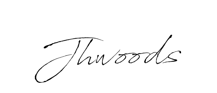 Create a beautiful signature design for name Jhwoods. With this signature (Antro_Vectra) fonts, you can make a handwritten signature for free. Jhwoods signature style 6 images and pictures png