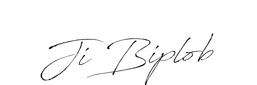 You should practise on your own different ways (Antro_Vectra) to write your name (Ji Biplob) in signature. don't let someone else do it for you. Ji Biplob signature style 6 images and pictures png