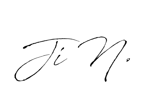 Make a beautiful signature design for name Ji N.. With this signature (Antro_Vectra) style, you can create a handwritten signature for free. Ji N. signature style 6 images and pictures png