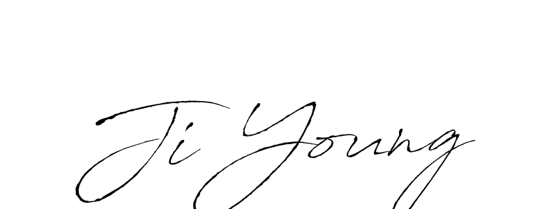 Create a beautiful signature design for name Ji Young. With this signature (Antro_Vectra) fonts, you can make a handwritten signature for free. Ji Young signature style 6 images and pictures png