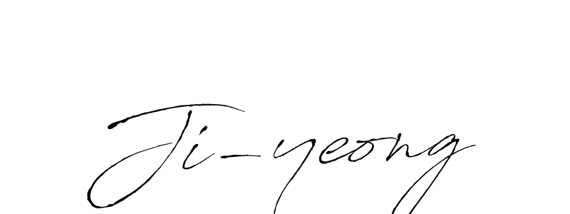 Create a beautiful signature design for name Ji-yeong. With this signature (Antro_Vectra) fonts, you can make a handwritten signature for free. Ji-yeong signature style 6 images and pictures png