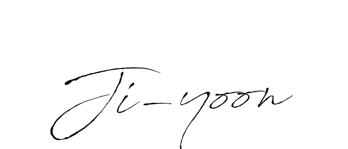 Design your own signature with our free online signature maker. With this signature software, you can create a handwritten (Antro_Vectra) signature for name Ji-yoon. Ji-yoon signature style 6 images and pictures png