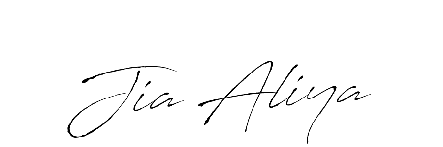 Jia Aliya stylish signature style. Best Handwritten Sign (Antro_Vectra) for my name. Handwritten Signature Collection Ideas for my name Jia Aliya. Jia Aliya signature style 6 images and pictures png