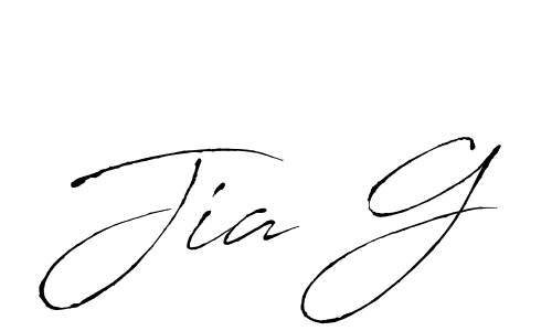 Use a signature maker to create a handwritten signature online. With this signature software, you can design (Antro_Vectra) your own signature for name Jia G. Jia G signature style 6 images and pictures png