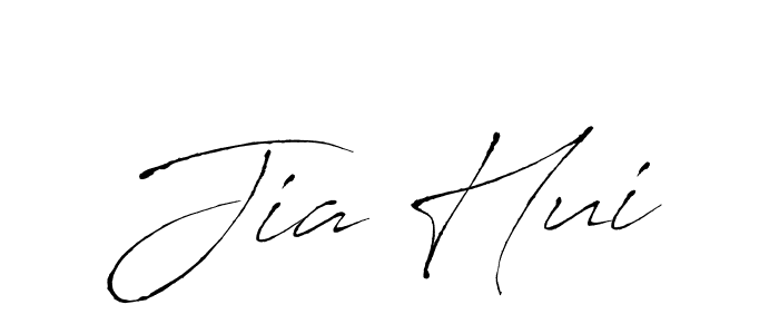 Design your own signature with our free online signature maker. With this signature software, you can create a handwritten (Antro_Vectra) signature for name Jia Hui. Jia Hui signature style 6 images and pictures png