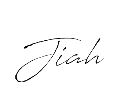 Design your own signature with our free online signature maker. With this signature software, you can create a handwritten (Antro_Vectra) signature for name Jiah. Jiah signature style 6 images and pictures png