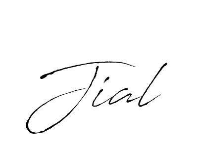 Use a signature maker to create a handwritten signature online. With this signature software, you can design (Antro_Vectra) your own signature for name Jial. Jial signature style 6 images and pictures png